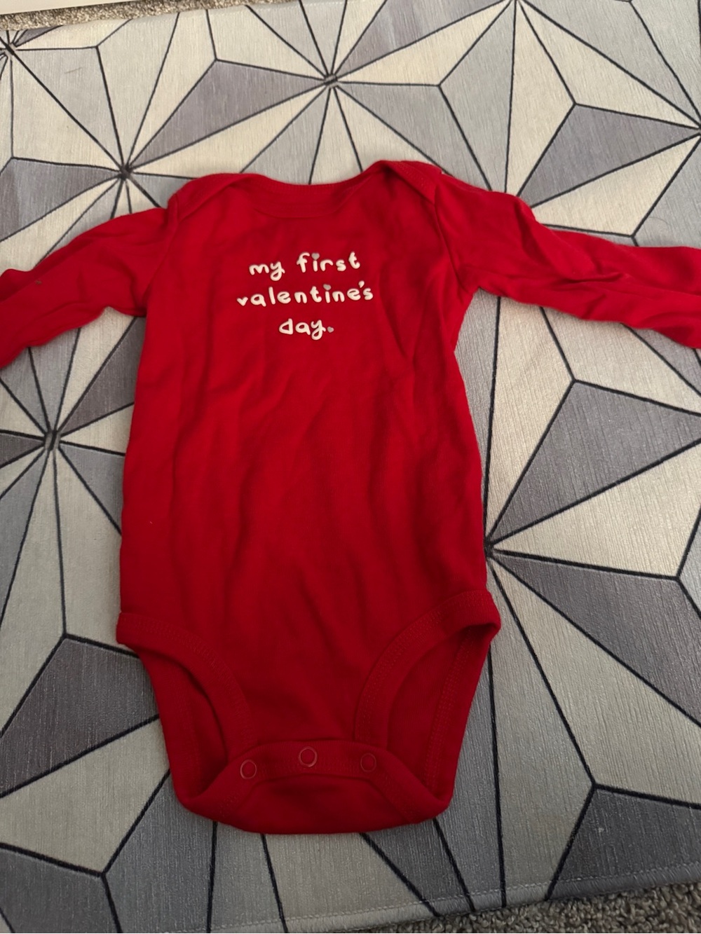 Carters my first Valentine’s Day 6m onesie
